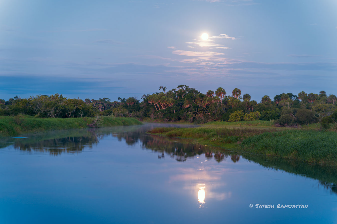 Myakka River full moon